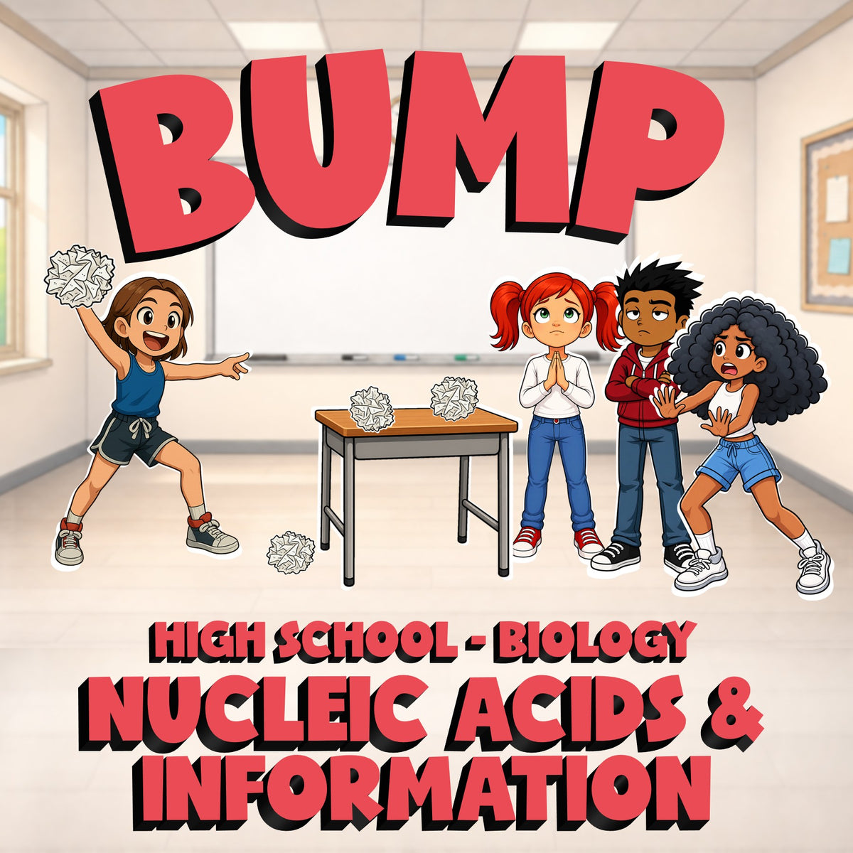 Nucleic Acids & Information BUMP Science Game - No Prep Biology Review Activity