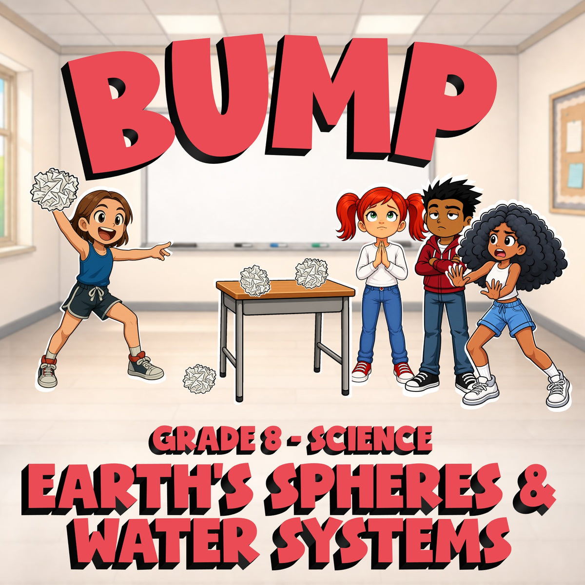 Earth’s Spheres & Water Systems BUMP Science Game - No Prep Grade 8 Review