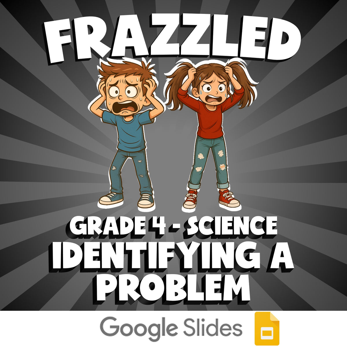 Identifying a Problem FRAZZLED Science Game - No Prep Grade 4 Review Activity