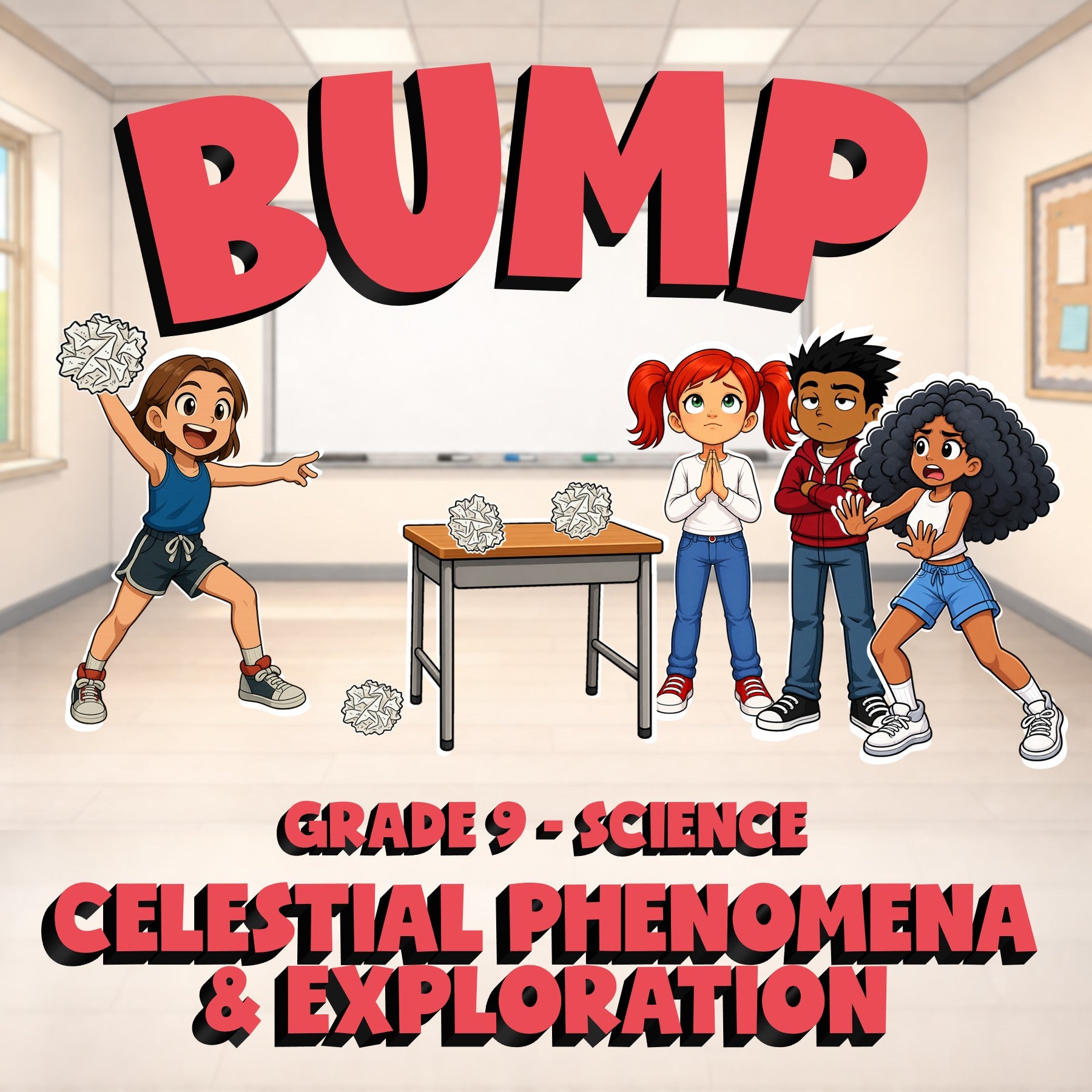 Celestial Phenomena & Exploration BUMP Science Game - No Prep Grade 9 Review