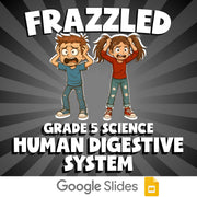 Human Digestive System FRAZZLED Science Game - No Prep Grade 5 Review Activity