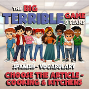 Choose The Article - Cooking & Kitchens BIG TERRIBLE GAME - Spanish Exercise