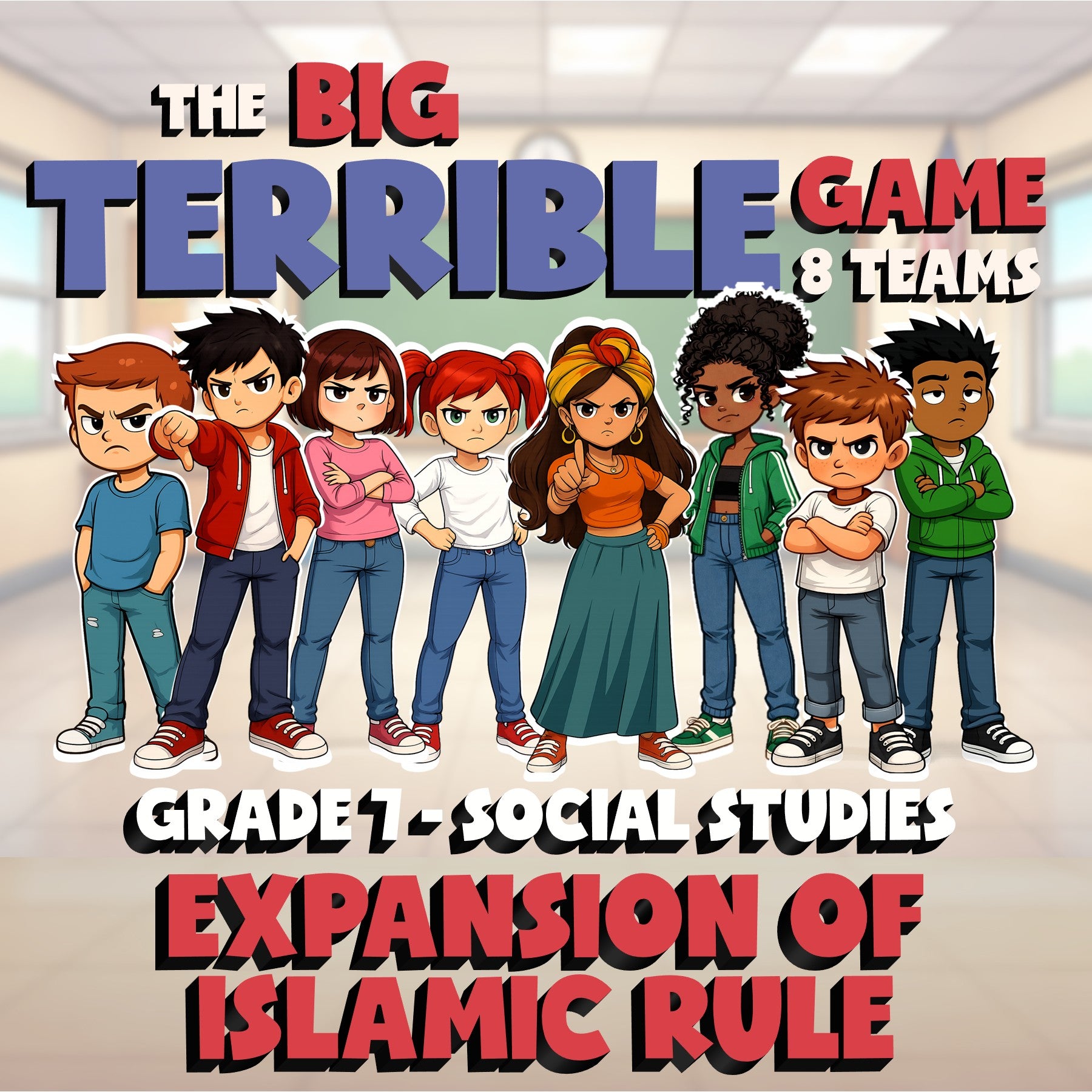 Expansion of Islamic Rule BIG TERRIBLE GAME - No Prep Grade 7 Socials Review