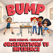Observations vs Inference BUMP Science Game - No Prep Biology Review Activity