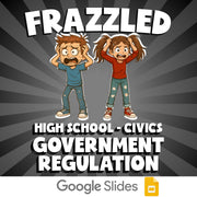 Government Regulation FRAZZLED Civics Game - No Prep Review Activity