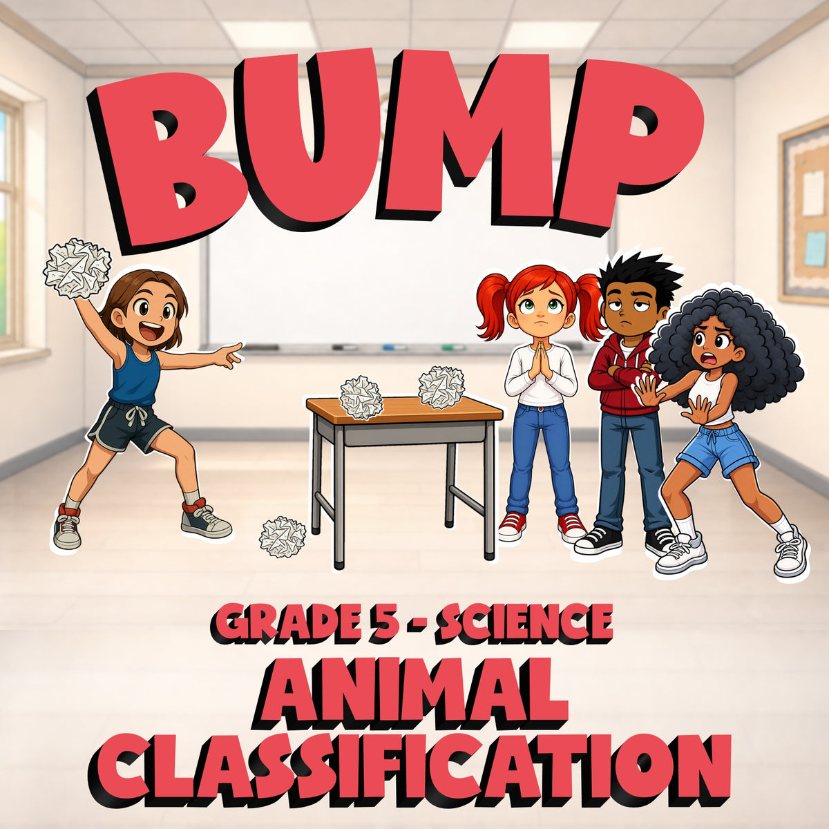 Animal Classification BUMP Science Game - No Prep Grade 5 Review Activity
