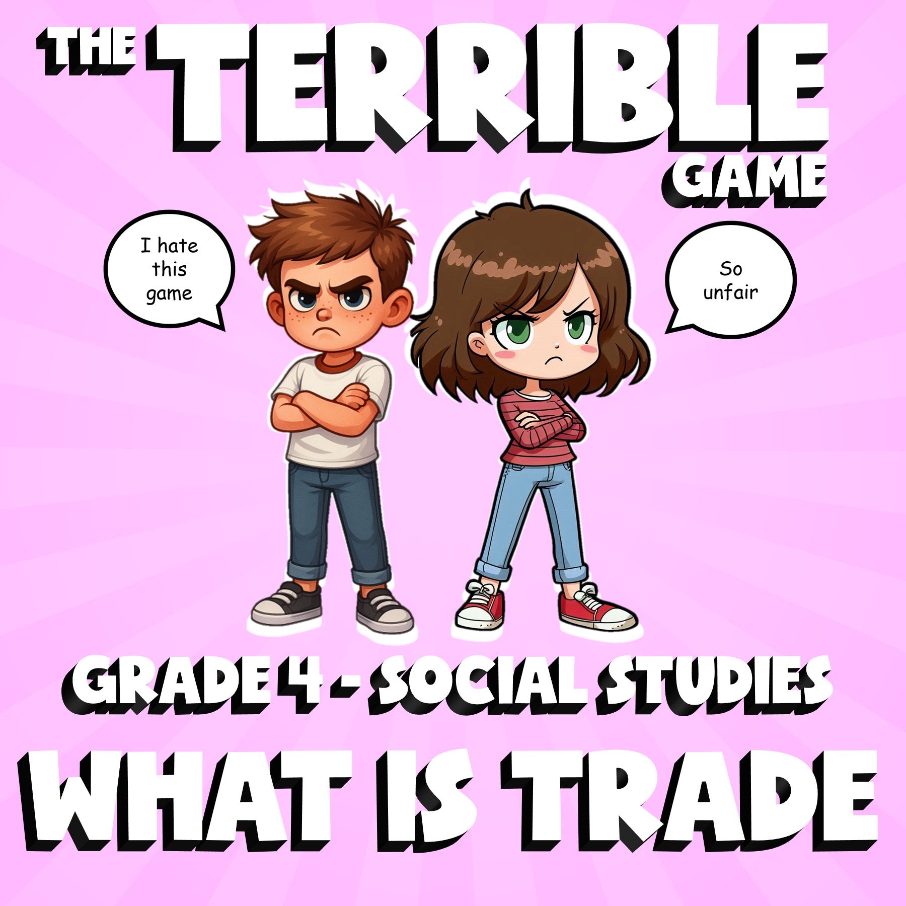 What Is Trade THE TERRIBLE GAME - No Prep Grade 4 Socials Review Activity