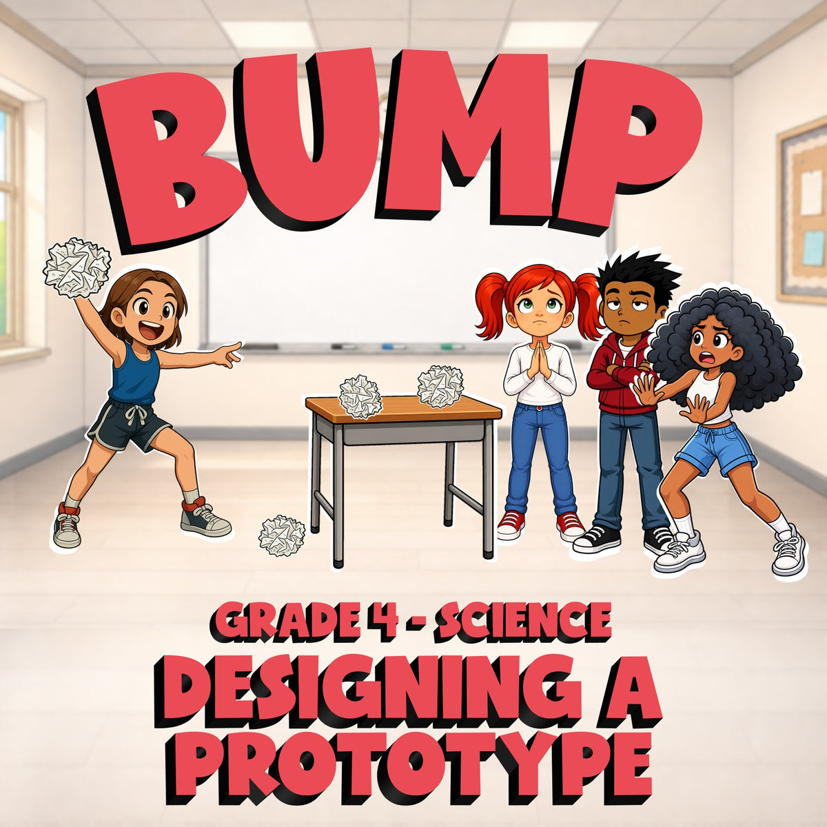 Designing a Prototype BUMP Science Game - No Prep Grade 4 Review Activity