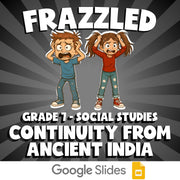 Continuity from Ancient India FRAZZLED Socials Game - No Prep Grade 7 Review