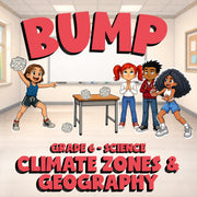 Climate Zones & Geography BUMP Science Game - No Prep Grade 6 Review Activity