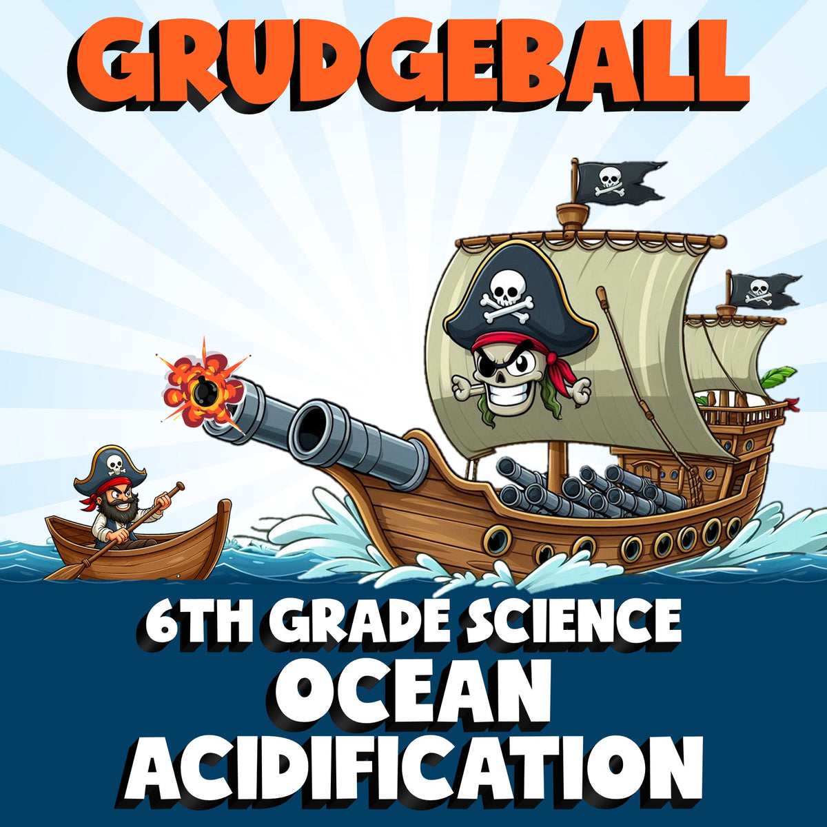 Ocean Acidification GRUDGEBALL Science Game - No Prep Grade 6 Review Activity