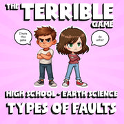 Types of Faults THE TERRIBLE GAME - No Prep Earth Science Review Activity