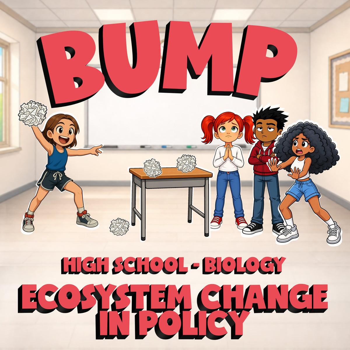 Ecosystem Change in Policy BUMP Science Game - No Prep Biology Review Activity