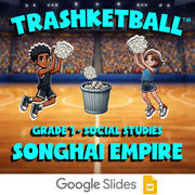 Songhai Empire TRASHKETBALL Socials Game - No Prep Grade 7 Review Activity