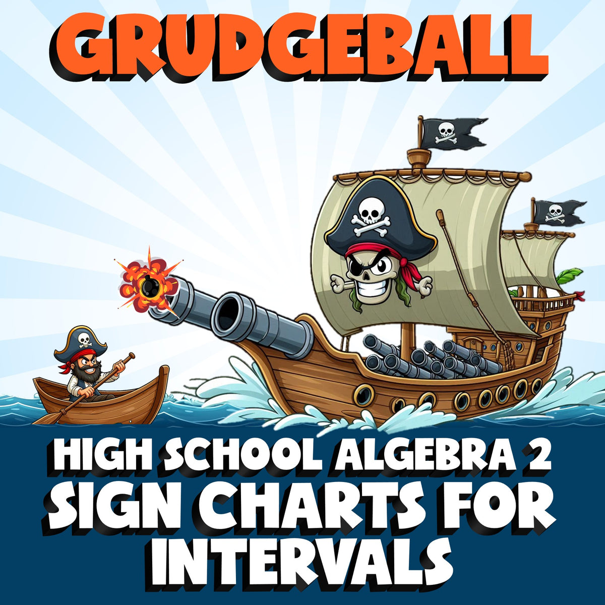 Sign Charts for Intervals GRUDGEBALL Math Game - No Prep Algebra 2 Review