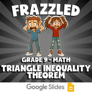 Triangle Inequality Theorem FRAZZLED Math Game - No Prep Grade 9 Review Activity
