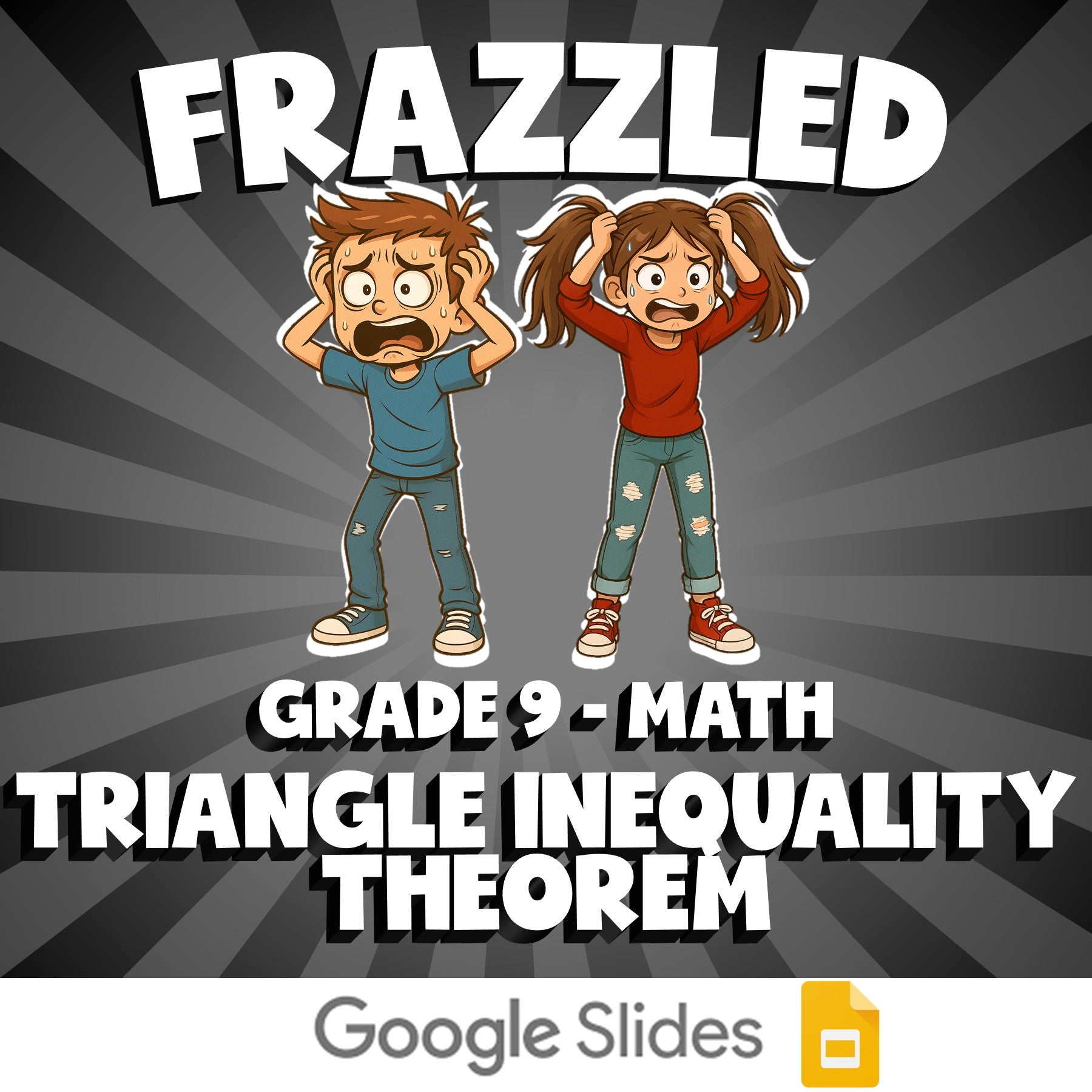 Triangle Inequality Theorem FRAZZLED Math Game - No Prep Grade 9 Review Activity