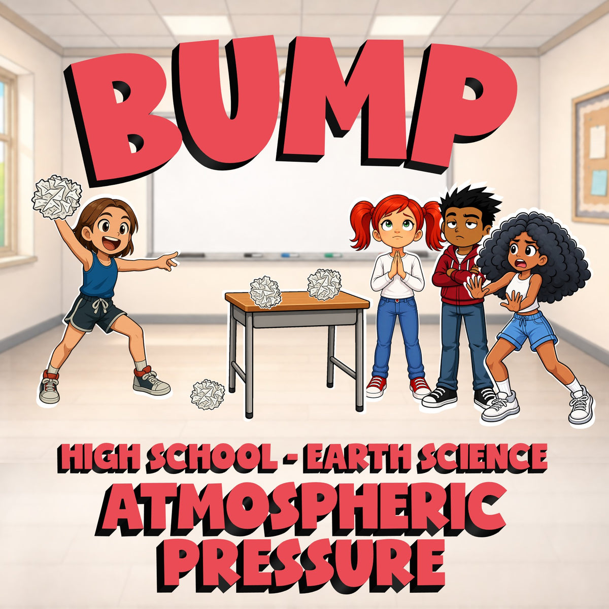 Atmospheric Pressure BUMP Game - No Prep Earth Science Review Activity
