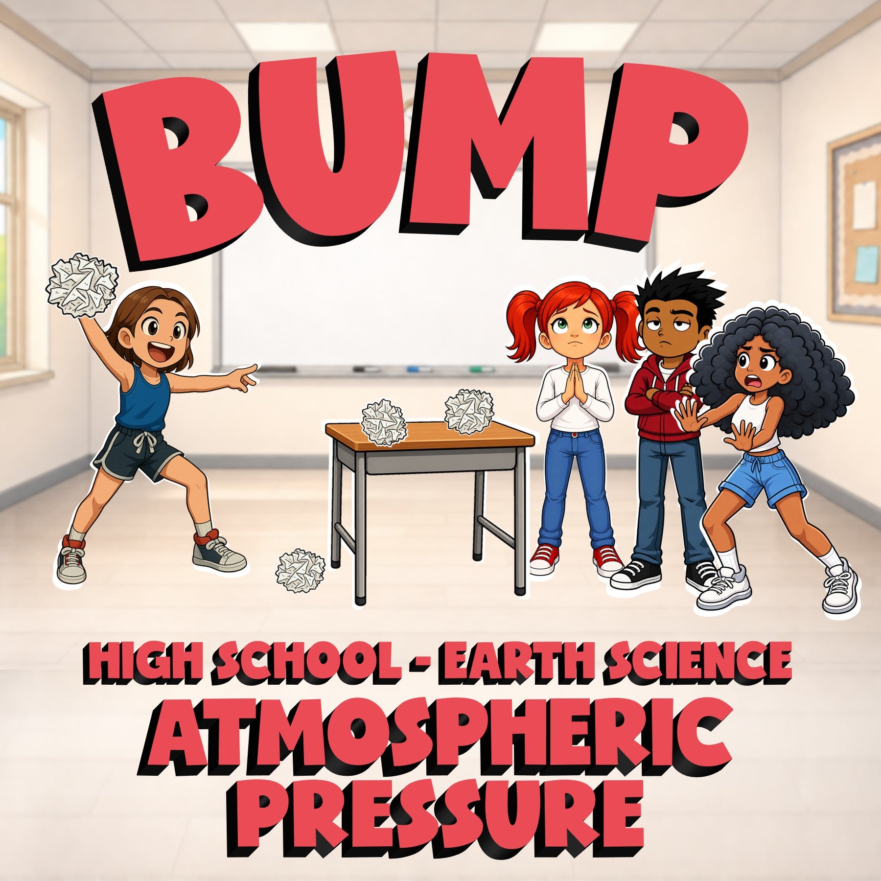 Atmospheric Pressure BUMP Game - No Prep Earth Science Review Activity