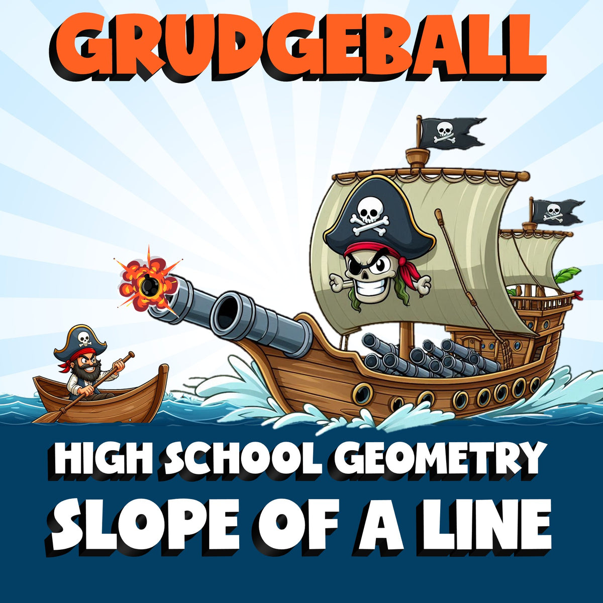 Slope of a Line GRUDGEBALL Math Game - No Prep Geometry Review Activity
