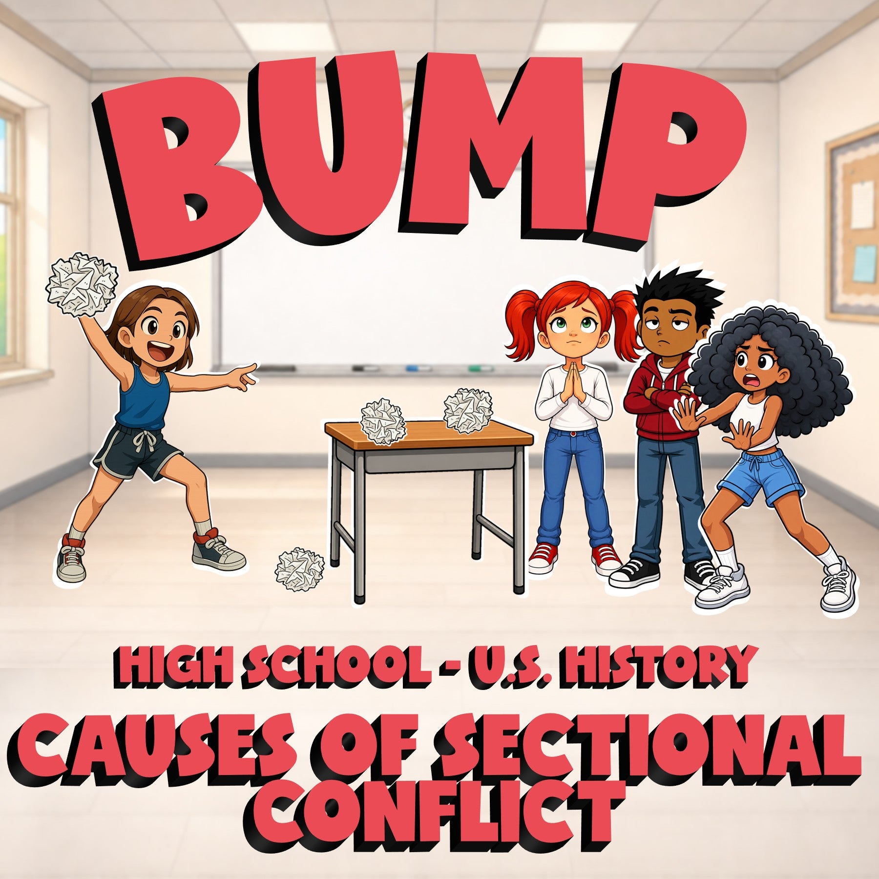 Causes of Sectional Conflict BUMP U.S. History Game - No Prep Review Activity