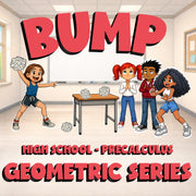 Geometric Series BUMP Math Game - No Prep PreCalculus Review Activity