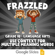 Use Context for Multiple Meaning Words FRAZZLED ELA Game - No Prep Grade 10
