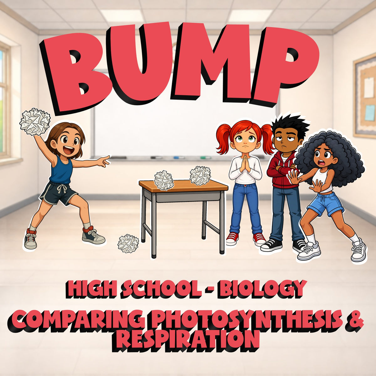 Comparing Photosynthesis & Respiration BUMP Science Game - No Prep Biology