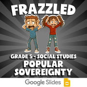 Popular Sovereignty FRAZZLED Socials Game - No Prep Grade 5 Review Activity