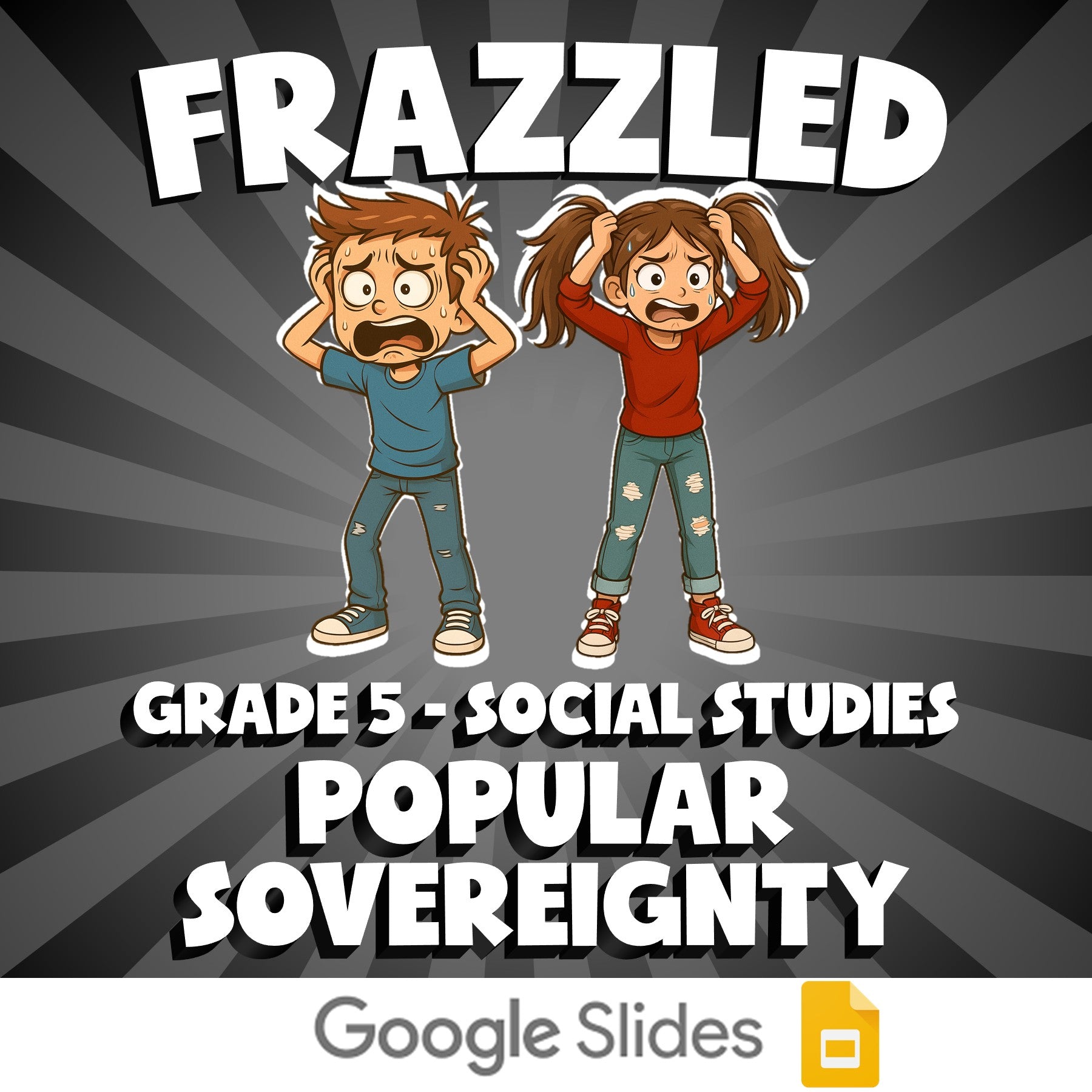 Popular Sovereignty FRAZZLED Socials Game - No Prep Grade 5 Review Activity