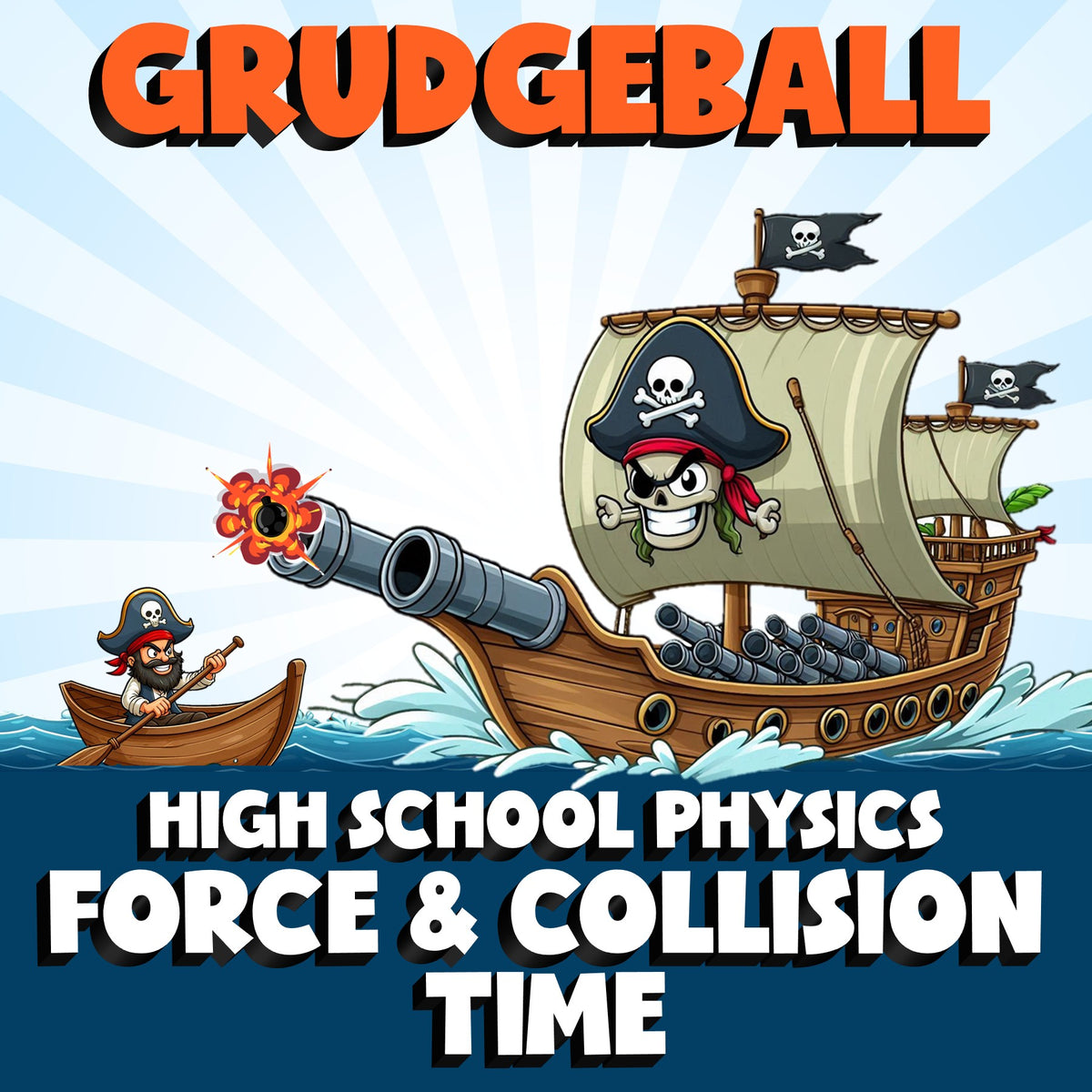 Force & Collision Time GRUDGEBALL Science Game - No Prep Physics Review Activity