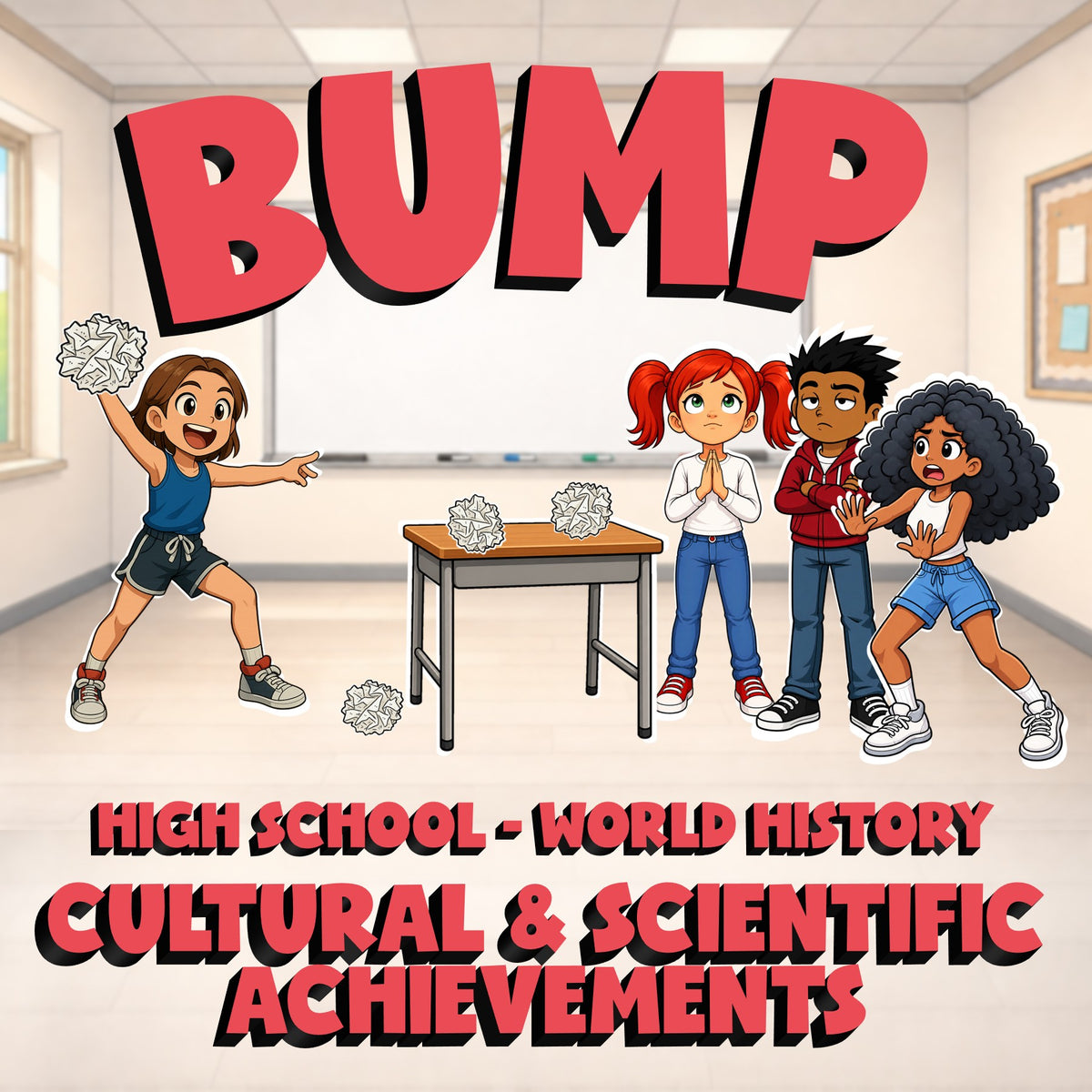 Cultural & Scientific Achievements BUMP Game - No Prep World History Review