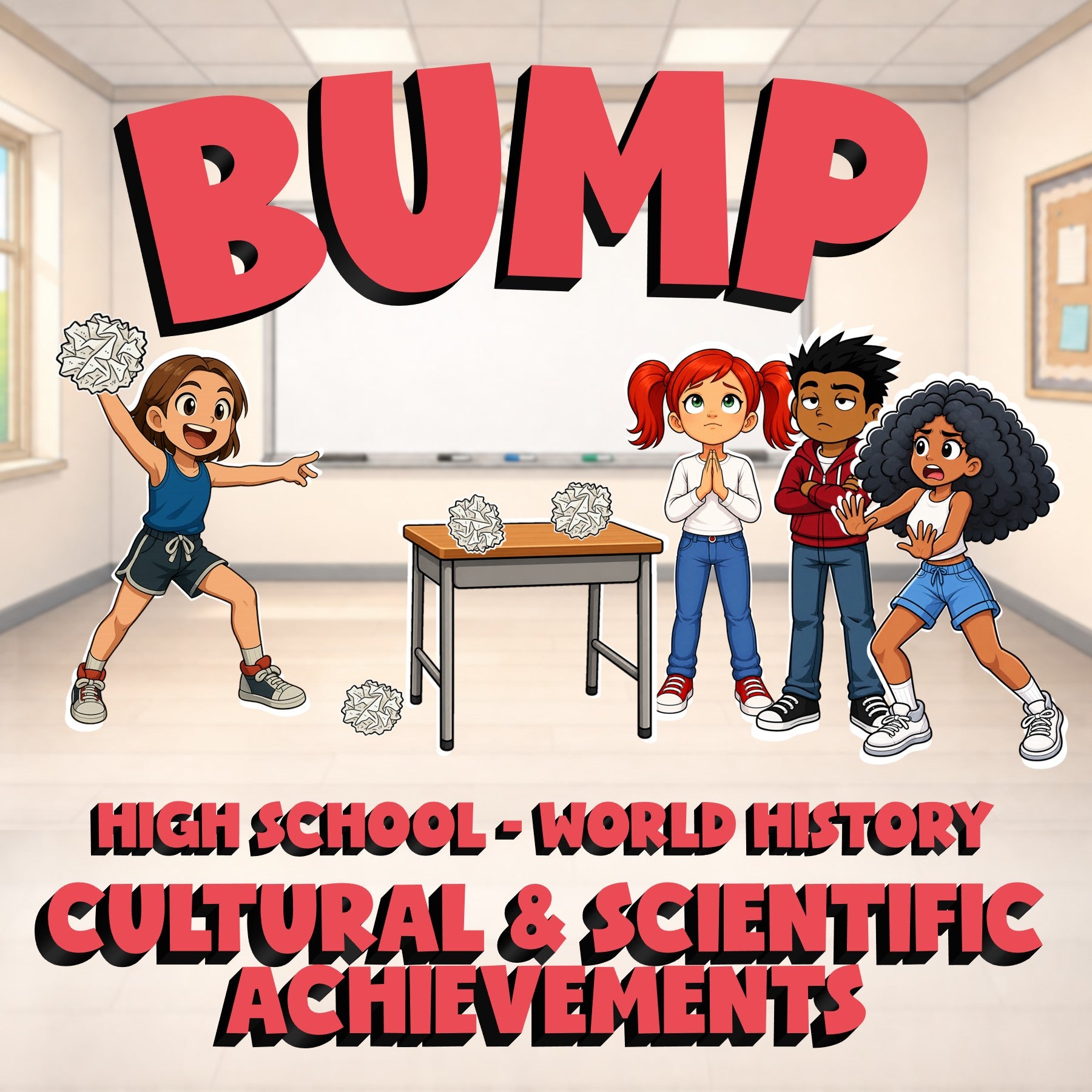Cultural & Scientific Achievements BUMP Game - No Prep World History Review