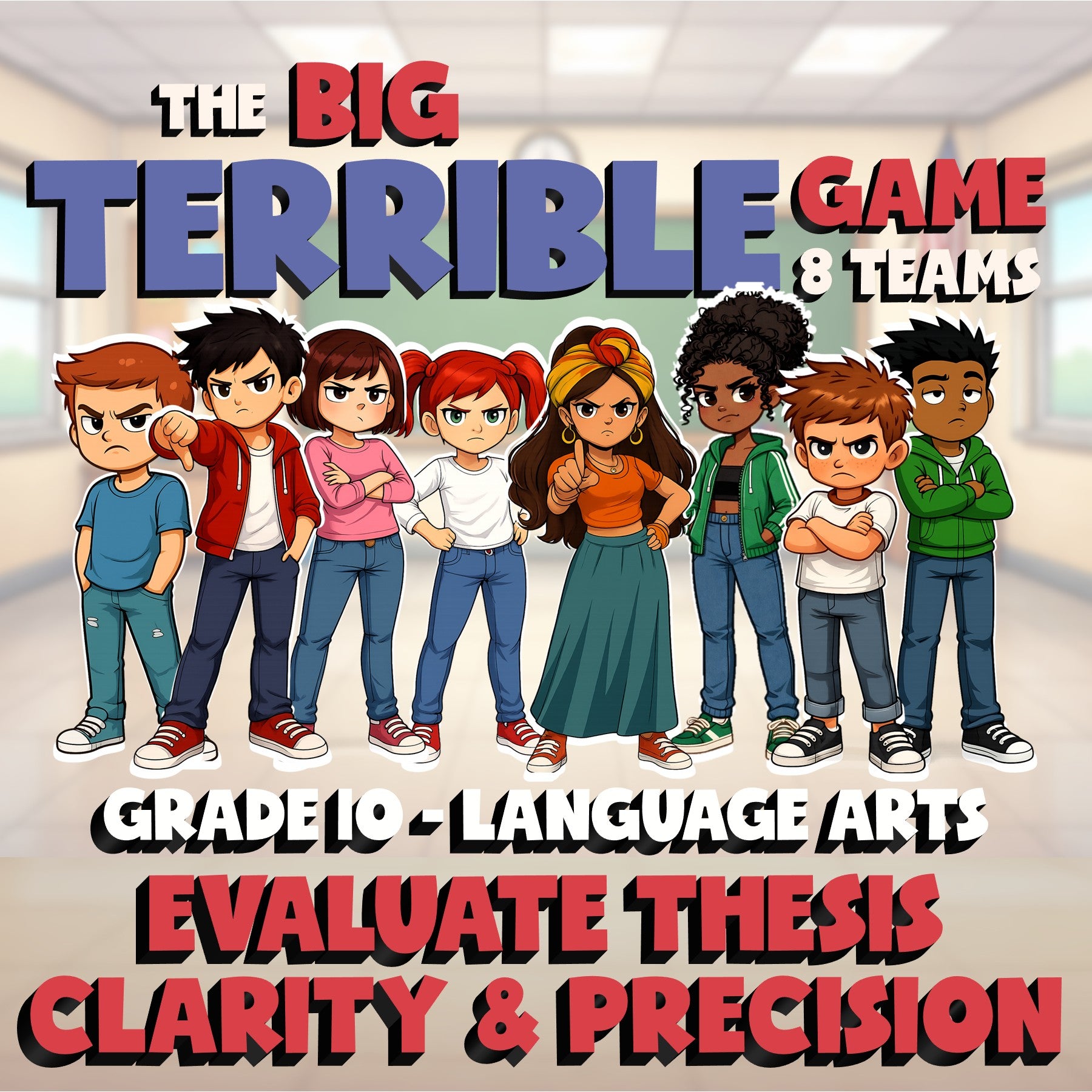 Evaluate Thesis Clarity & Precision BIG TERRIBLE GAME - Grade 10 ELA Review