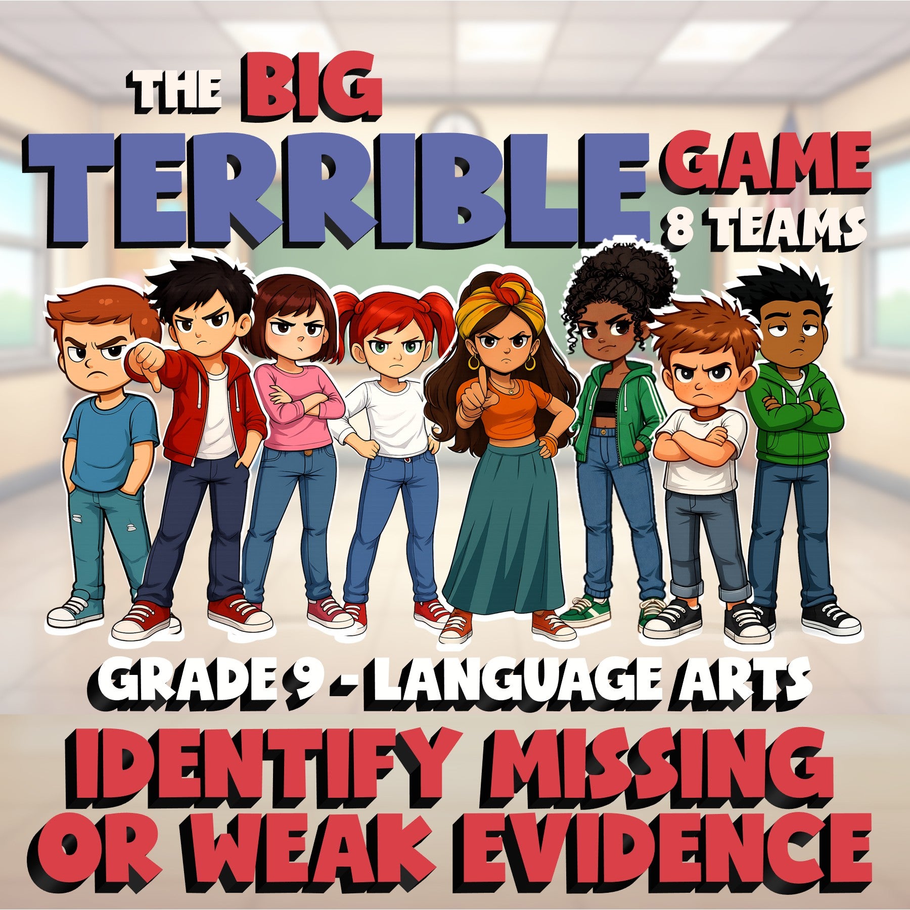 Identify Missing or Weak Evidence BIG TERRIBLE GAME - No Prep Grade 9 ELA Review