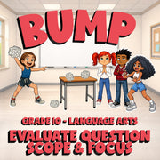 Evaluate Question Scope & Focus BUMP ELA Game - No Prep Grade 10 Review Activity