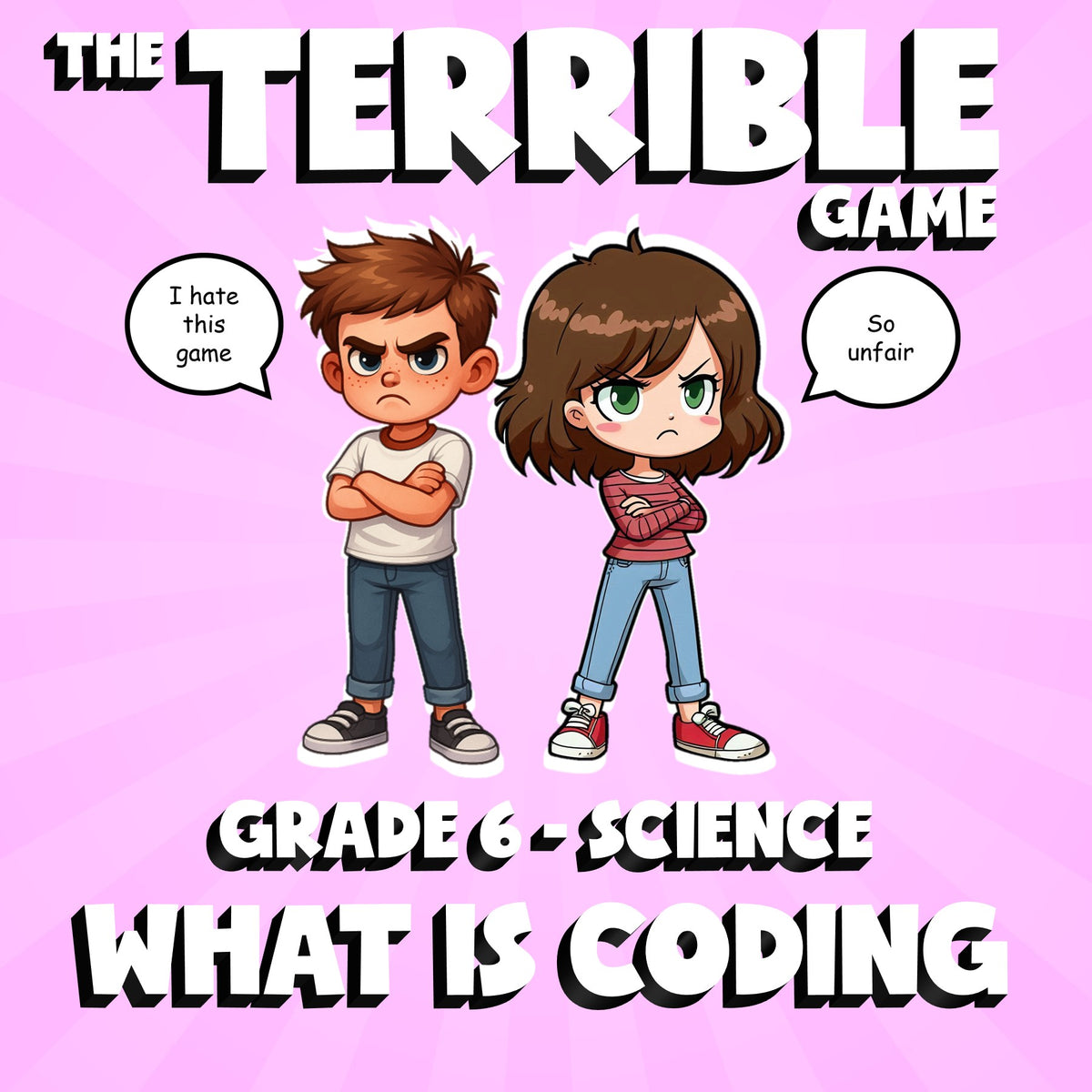 What is Coding THE TERRIBLE GAME - No Prep Grade 6 Science Review Activity