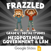 Mesopotamian Government & Law FRAZZLED Socials Game - No Prep Grade 6 Review