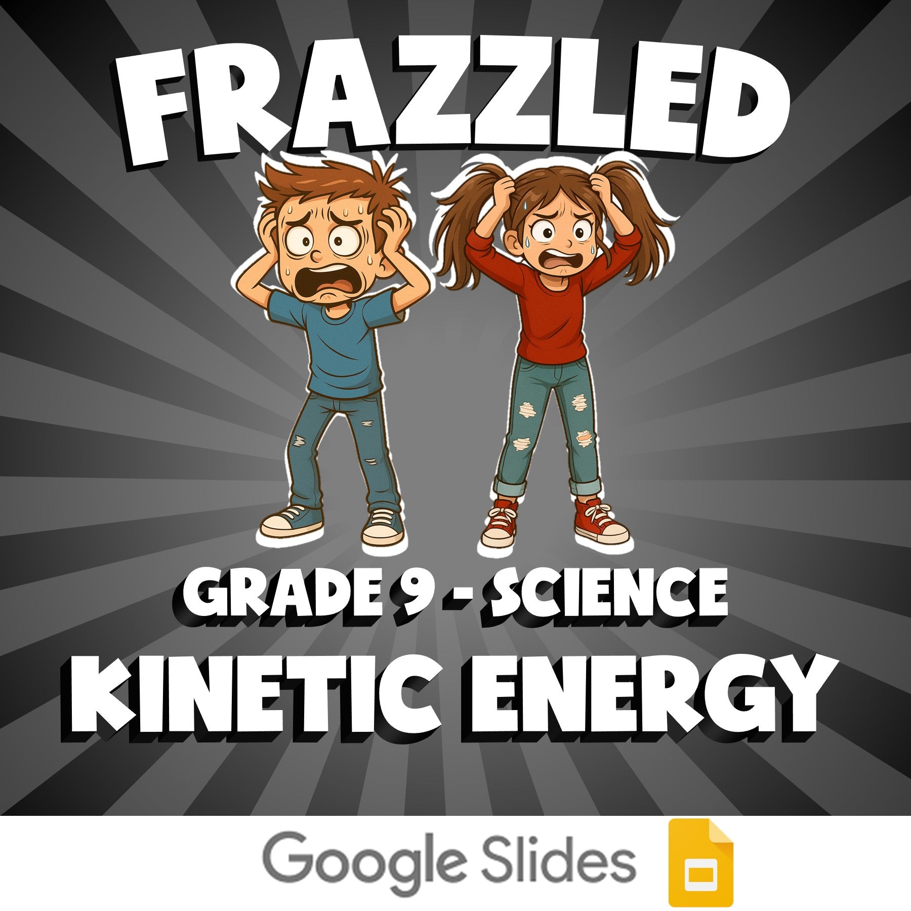 Kinetic Energy FRAZZLED Science Game - No Prep Grade 9 Review Activity