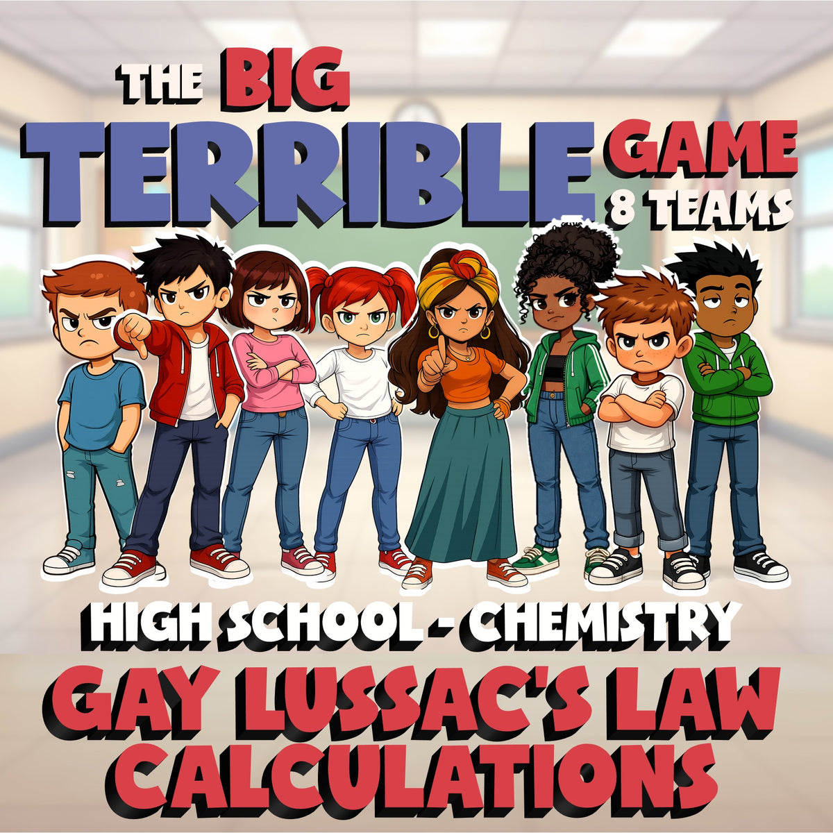 Gay Lussac’s Law Calculations BIG TERRIBLE GAME - Chemistry Science Review
