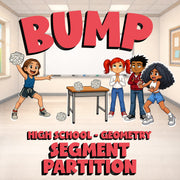 Segment Partition BUMP Math Game - No Prep Geometry Review Activity