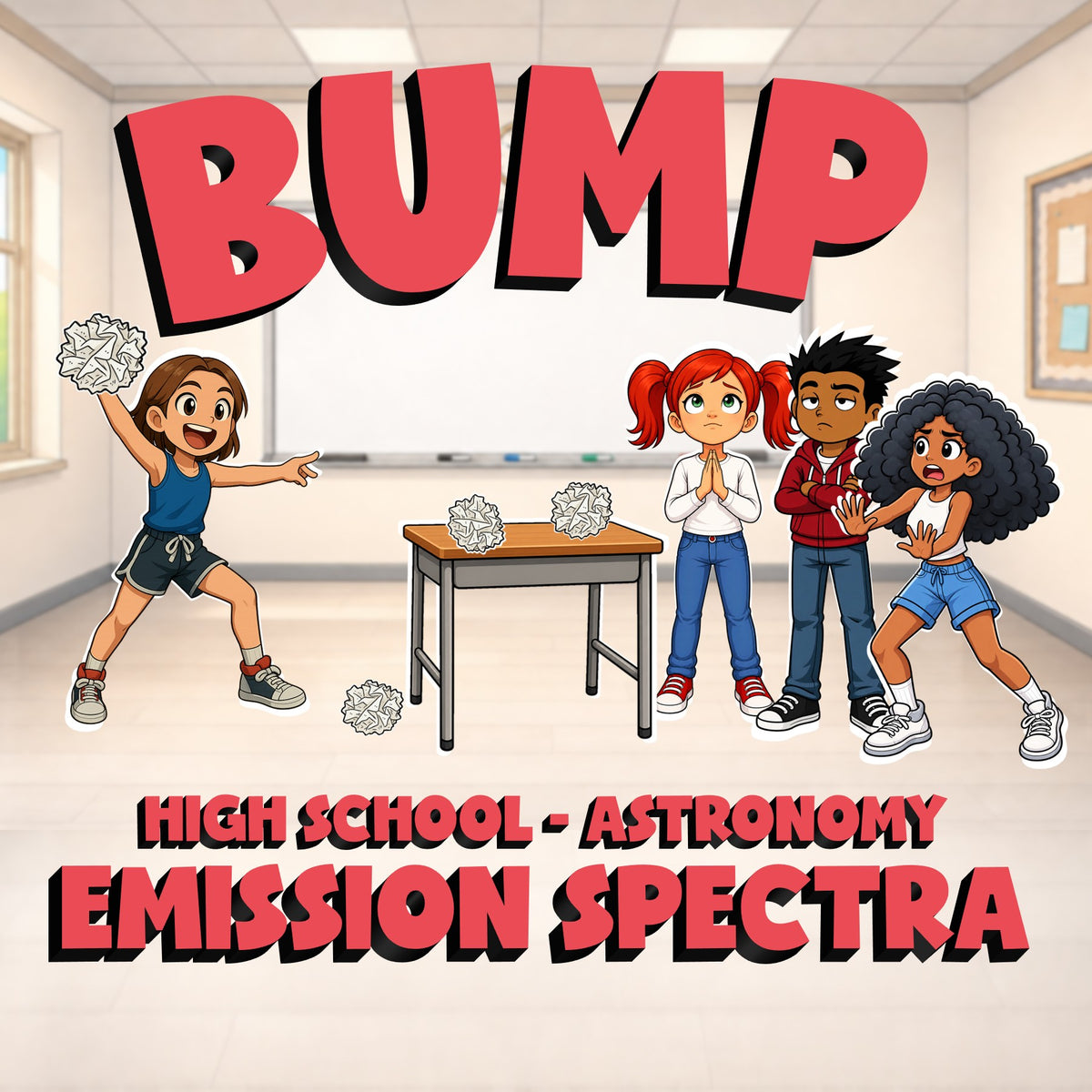 Emission Spectra BUMP Science Game - No Prep Astronomy Review Activity