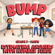Estimating Answers with Number Sense BUMP Math Game - No Prep Grade 3 Review