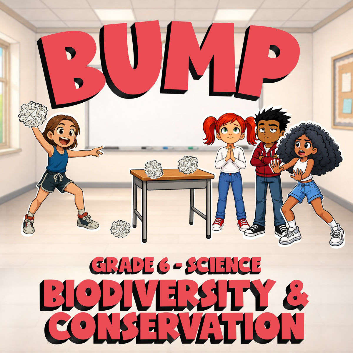 Biodiversity & Conservation BUMP Science Game - No Prep Grade 6 Review Activity