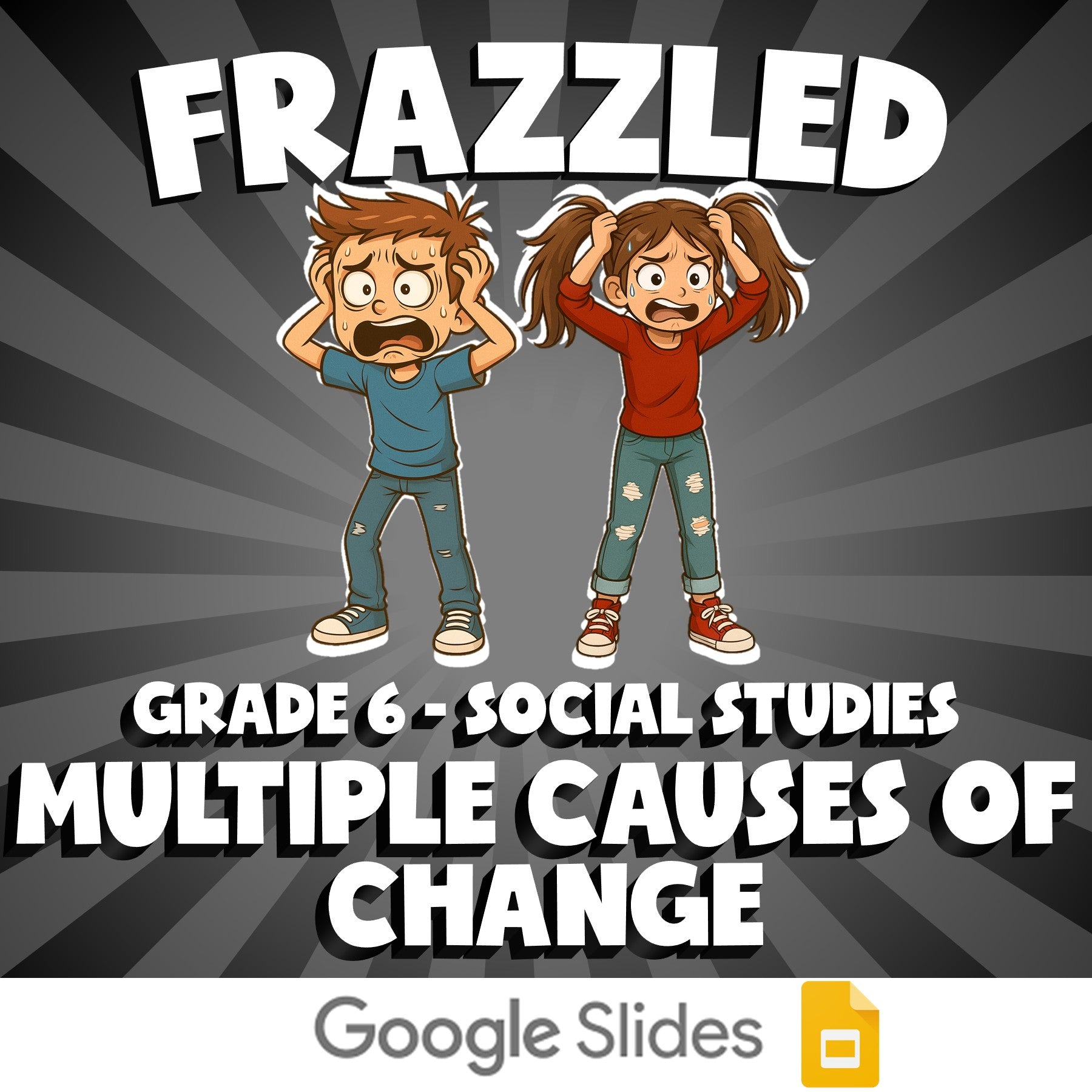 Multiple Causes of Change FRAZZLED Socials Game - No Prep Grade 6 Review