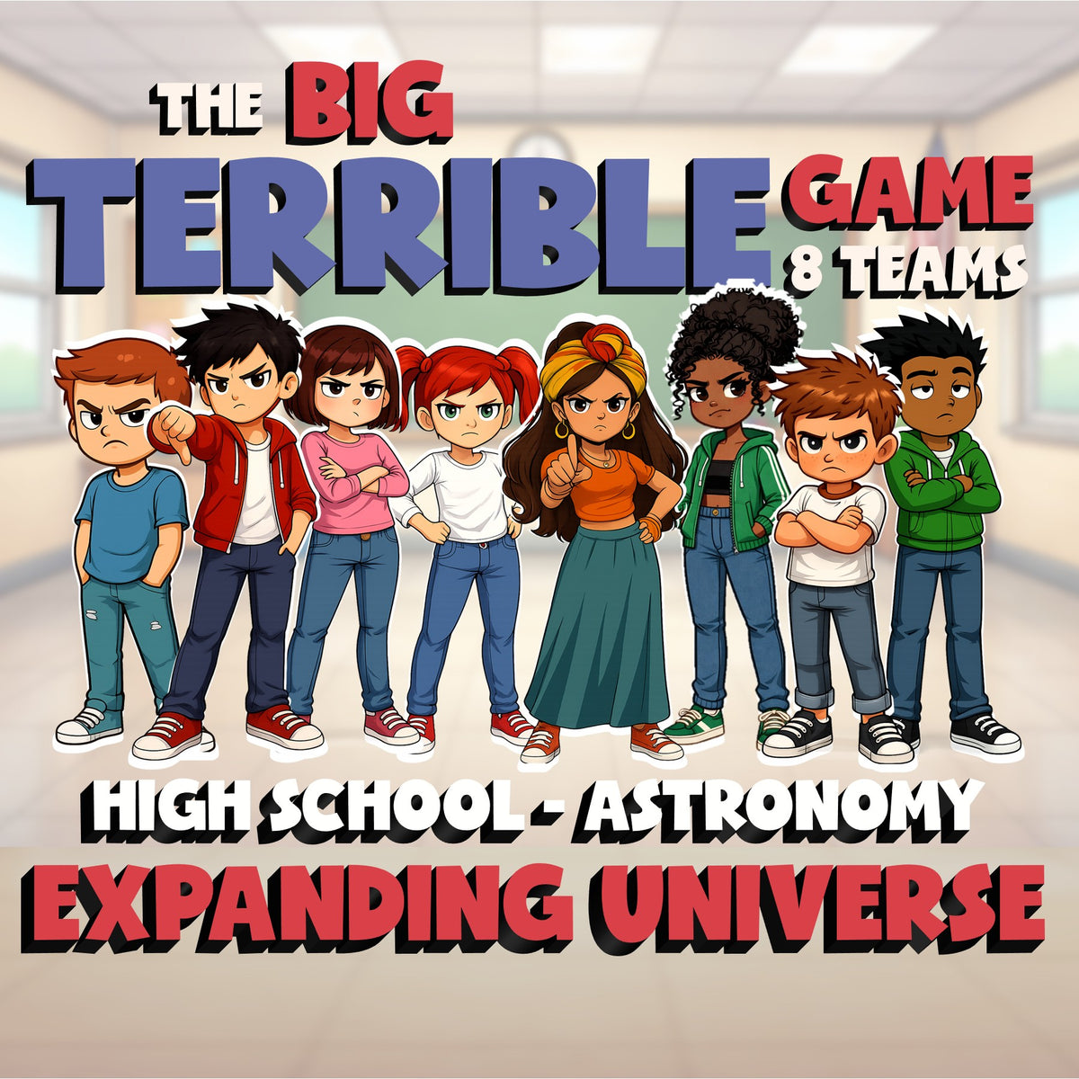 Expanding Universe BIG TERRIBLE GAME - No Prep Astronomy Science Review Activity