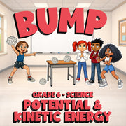 Potential & Kinetic Energy BUMP Science Game - No Prep Grade 6 Review Activity