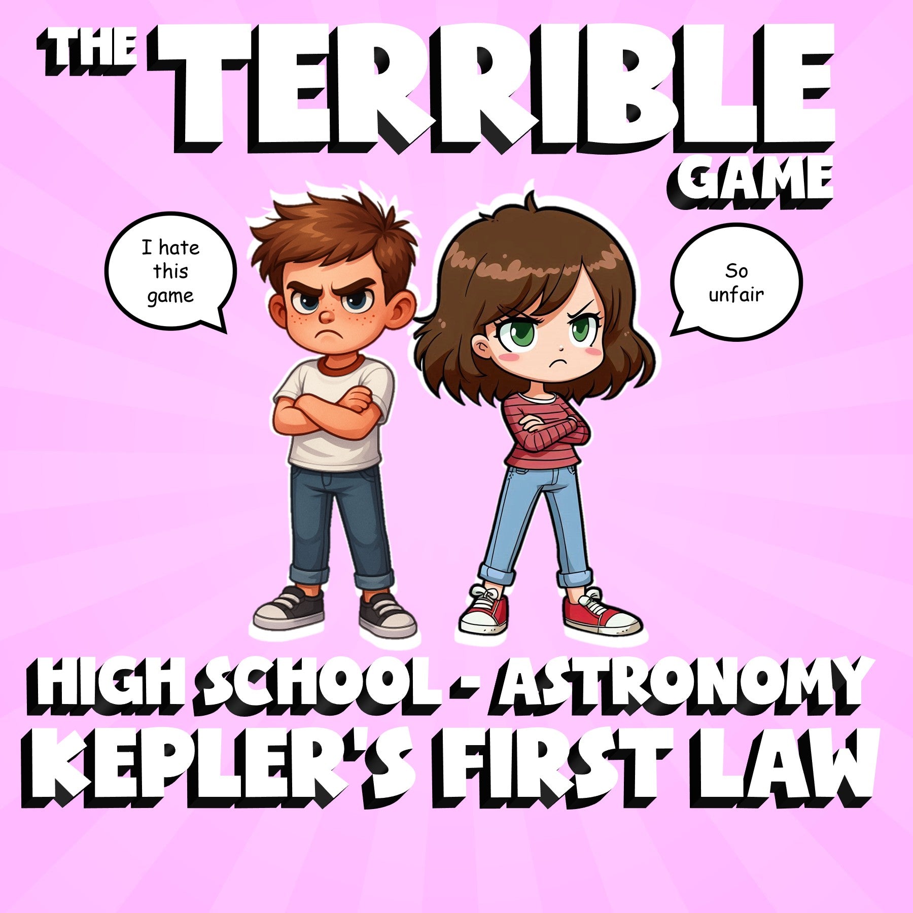 Kepler’s First Law THE TERRIBLE GAME - No Prep Astronomy Science Review Activity