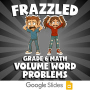 Volume Word Problems FRAZZLED Math Game - No Prep Grade 6 Review Activity