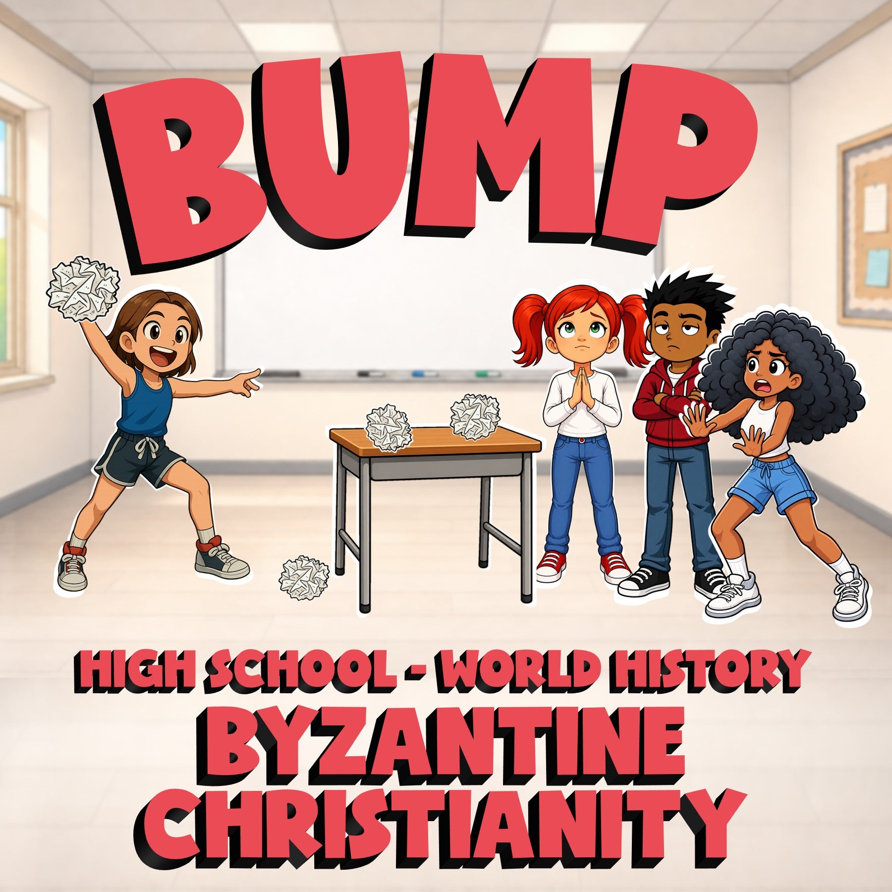 Byzantine Christianity BUMP Game - No Prep World History Review Activity
